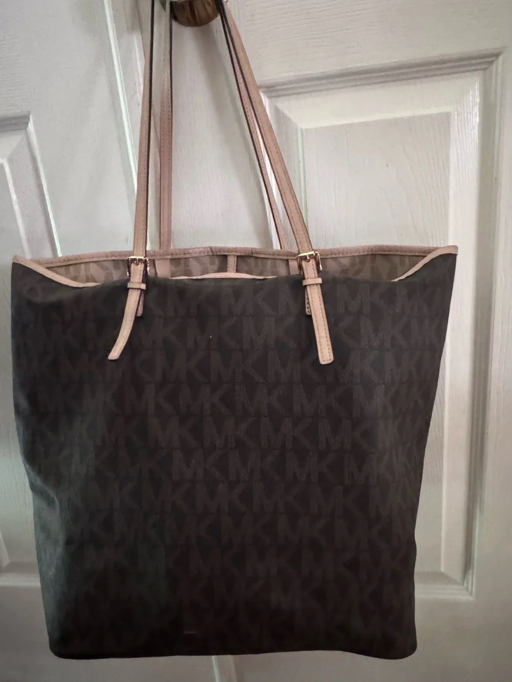Michael Kors Brown Large Logo Tote